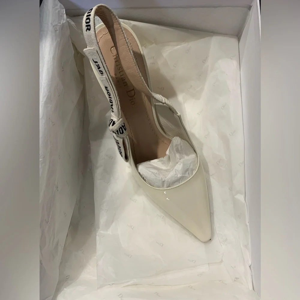 Dior Cream and Tan Heels - Picture 11 of 12